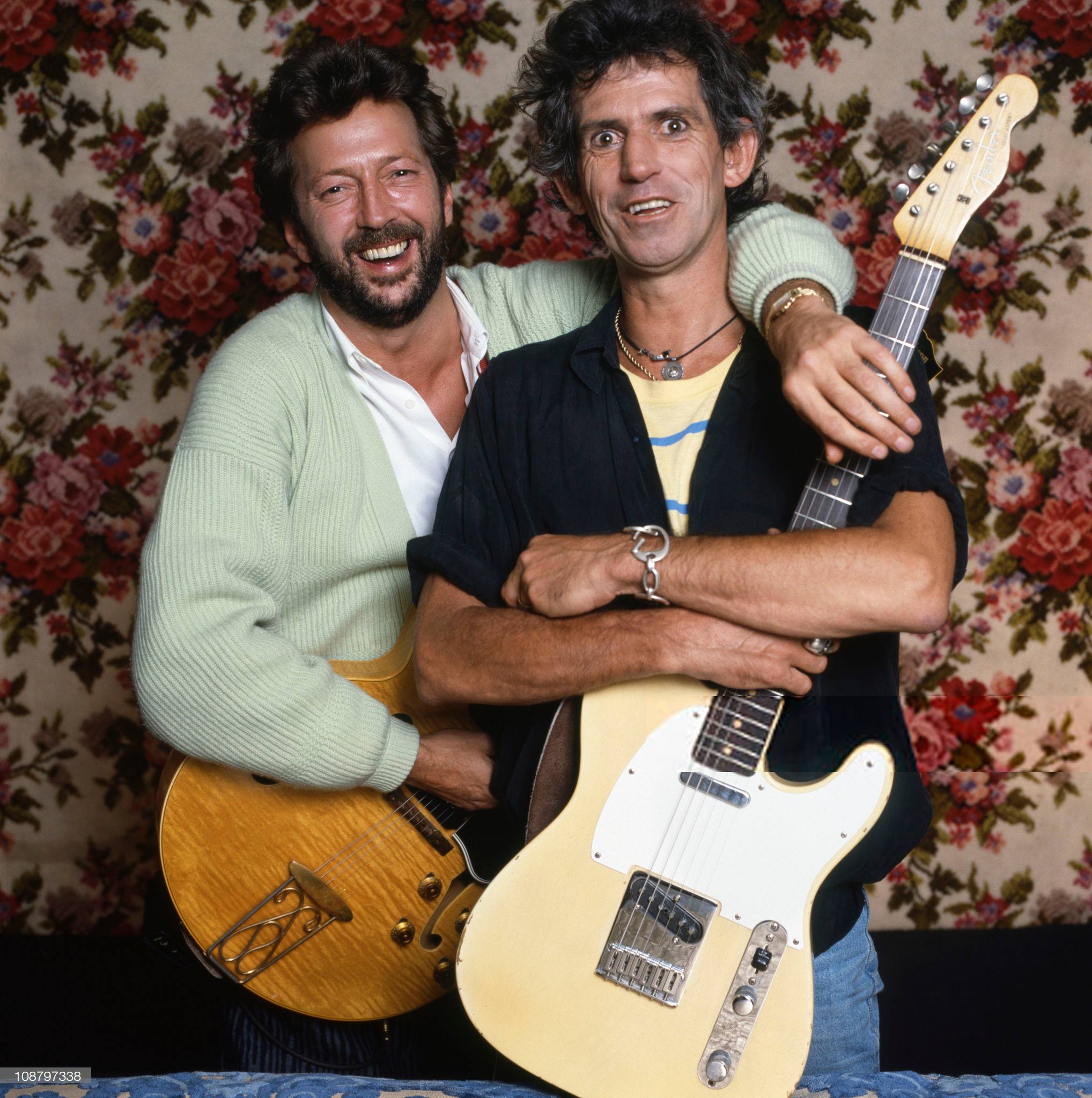 Eric Clapton & Keith Richards.-.--