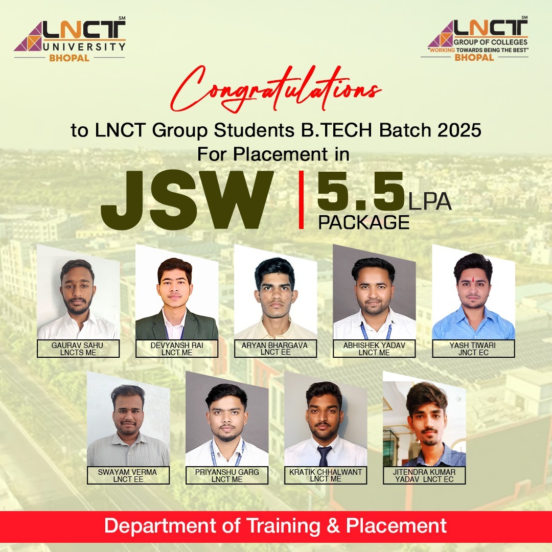 LNCT TnP - 🌟 Proud Moment for LNCT! 🌟 Heartiest congratulations to our ...
