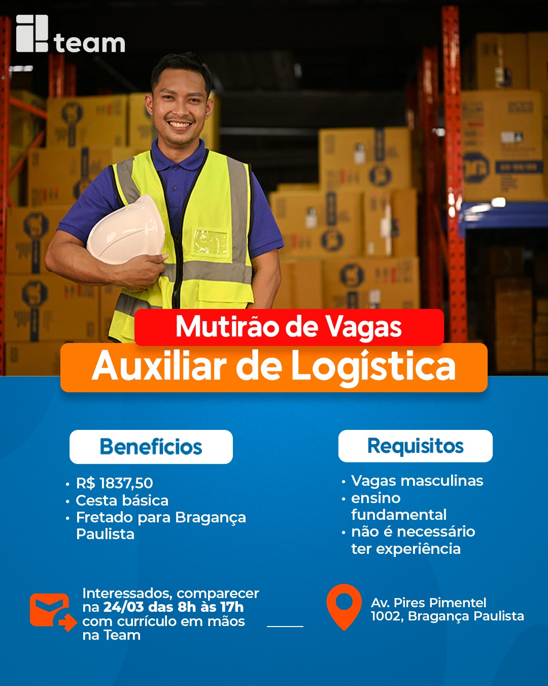 Team Leasing Brasil - Recursos Humanos | Bragança Paulista SP