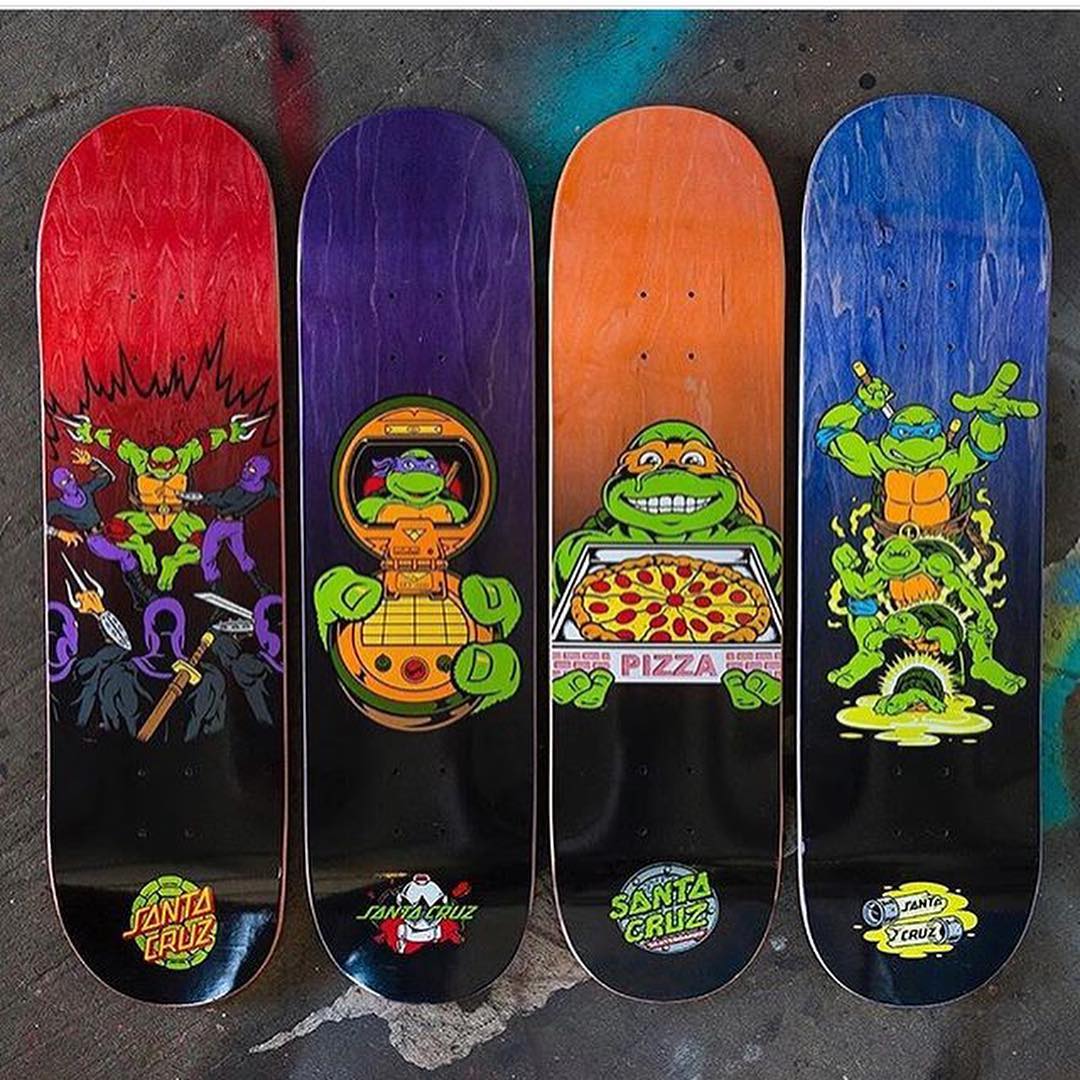 Tmnt x santa cruz power cruiser skateboard