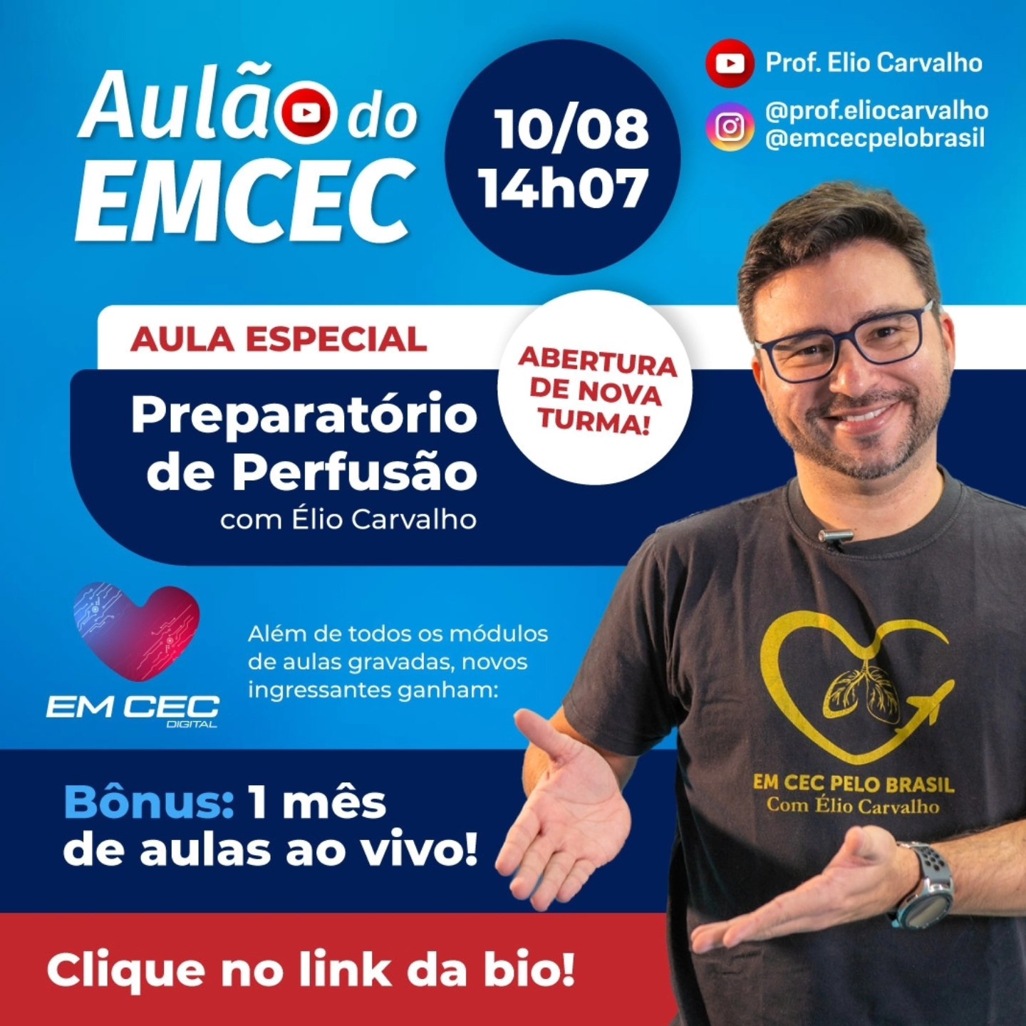 EM - Você quer se preparar para ingressar na Perfusão? Entender mais ...