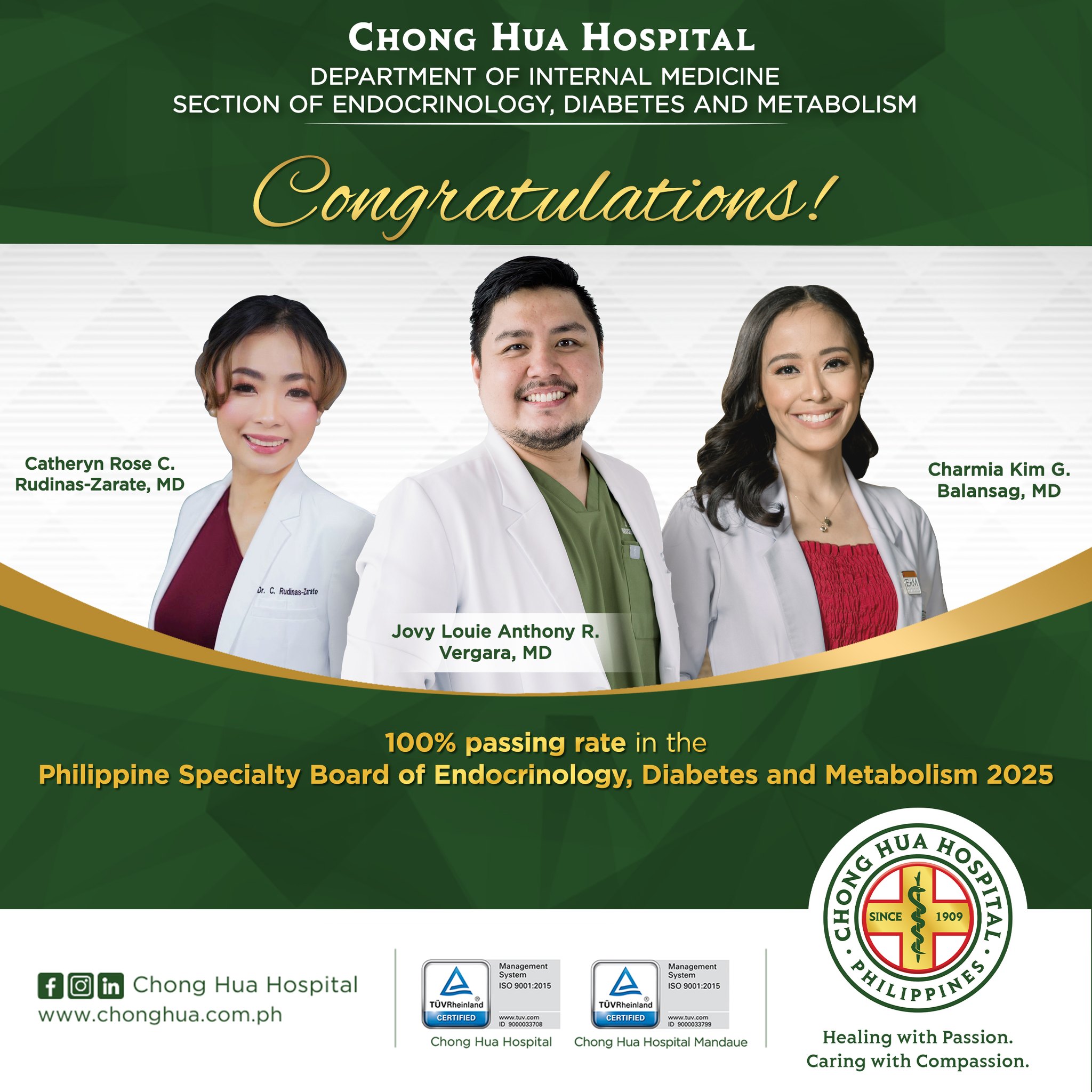 Chong - Congratulations, doctors!🎉 Your Chong Hua Hospital Family ...