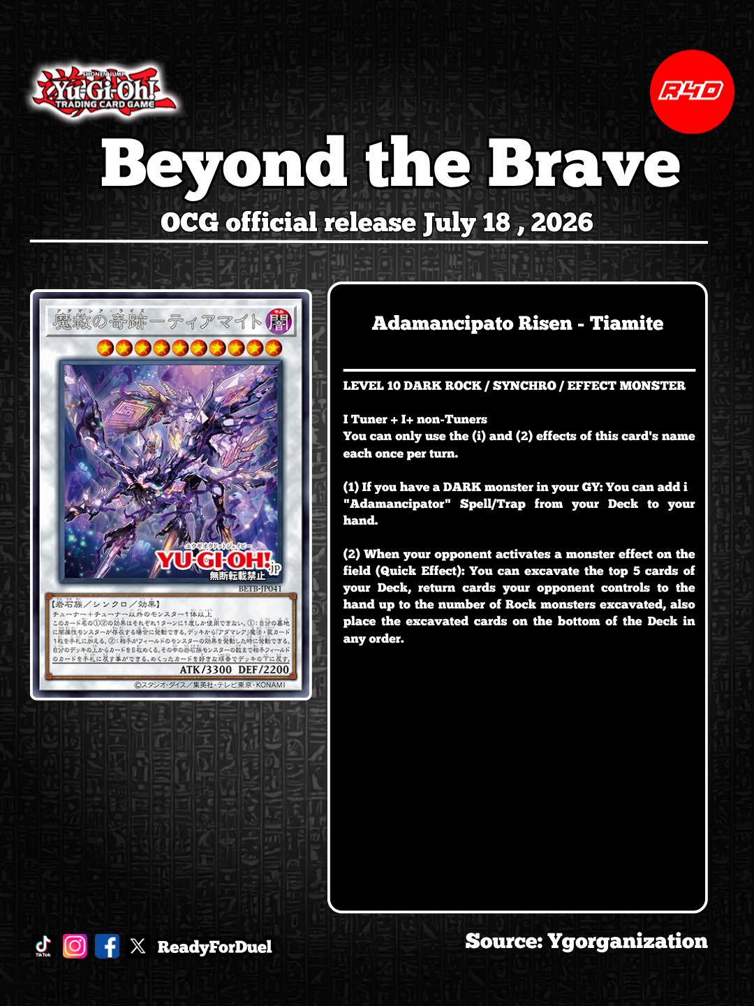 rock support cards yugioh Yu-Gi-Oh! - Rockstone Warrior (DP09-EN006) - Duelist Pack 9 Yusei Fudo 2 - Unlimited Edition Adamancipator support! In BEYOND THE