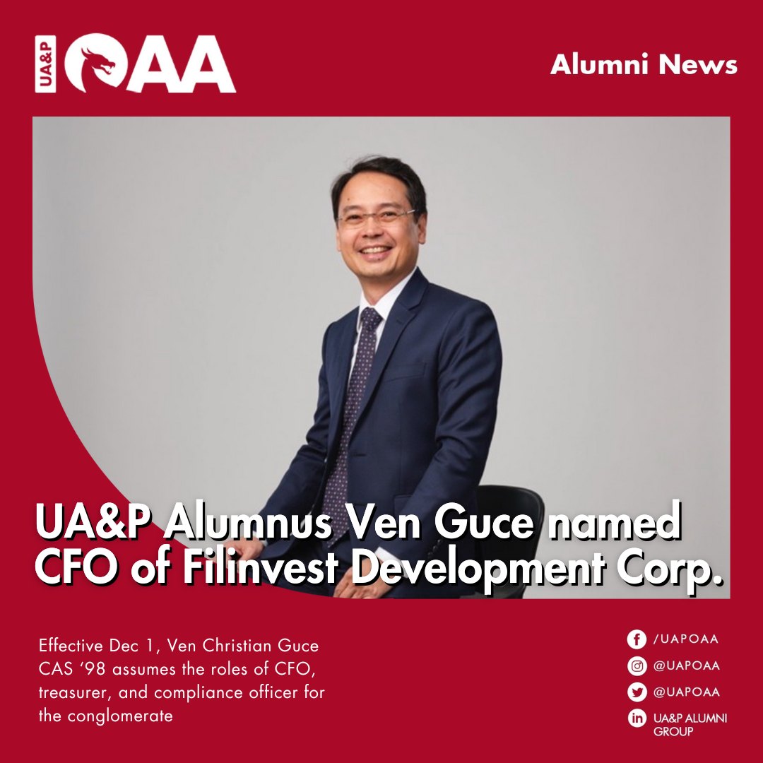 UA&P - Alumni Dragon Ven Christian Guce CAS '98 has been named ...