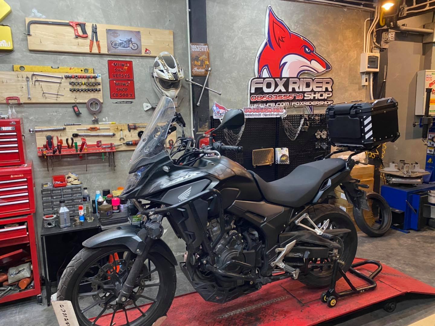 Fox Rider Shop - 🦊 CB500x ติดตั้งของแต่ง 🦊 -ขาตั้งคู่...