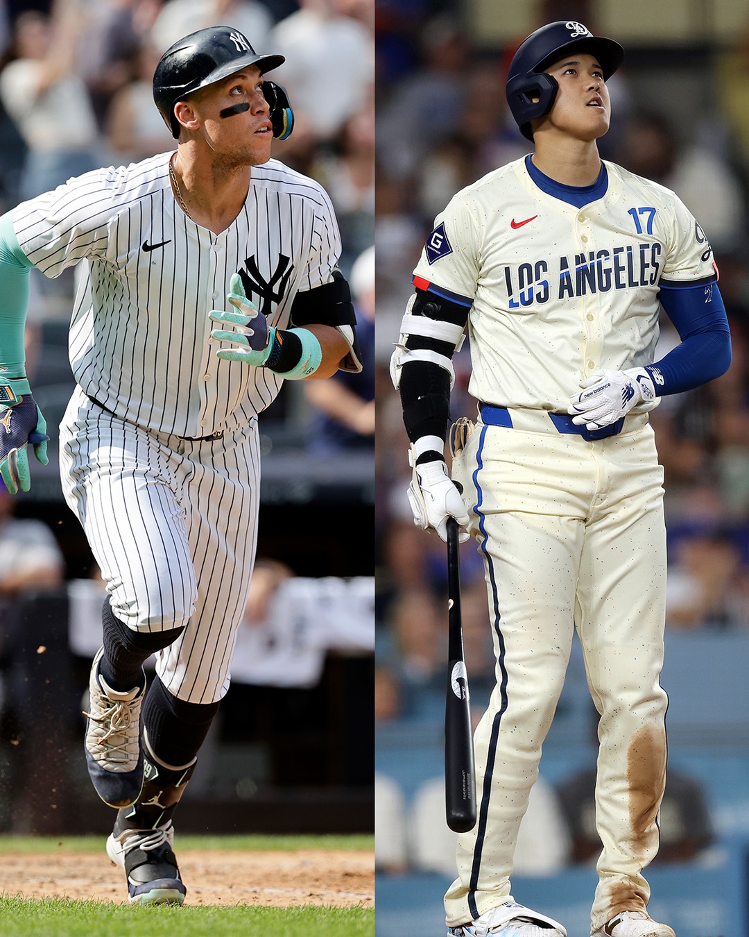 Aaron Judge and Shohei Ohtani sports card hits