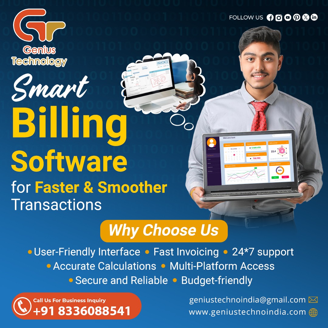 🧾 Easy Billing, Faster Payments! ⚡... - Genius Technology | Facebook