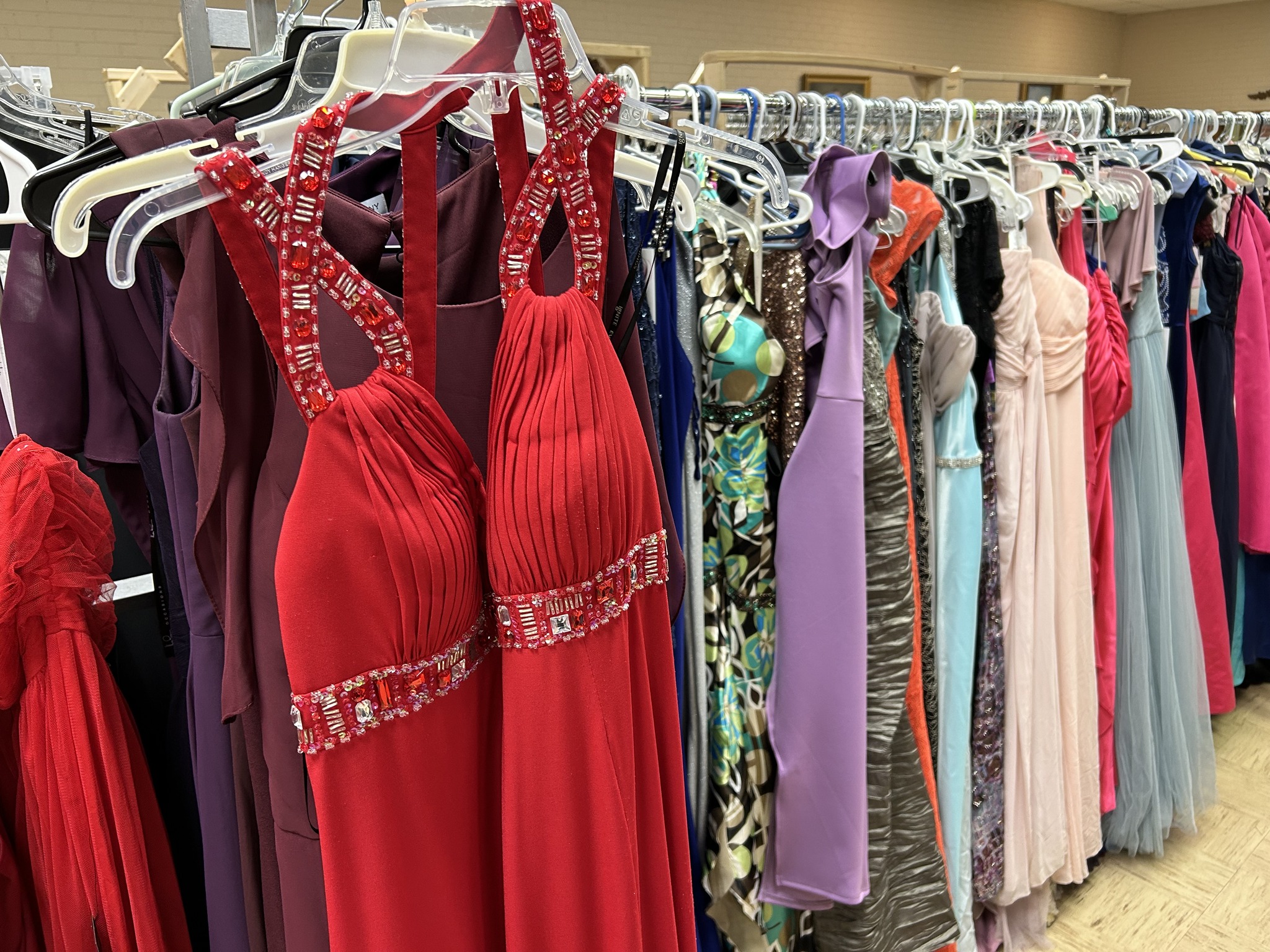 used formal dress stores near me Mobile County Public Schools' Royal Closet accepting formalwear donations for prom cocktail dresses near me