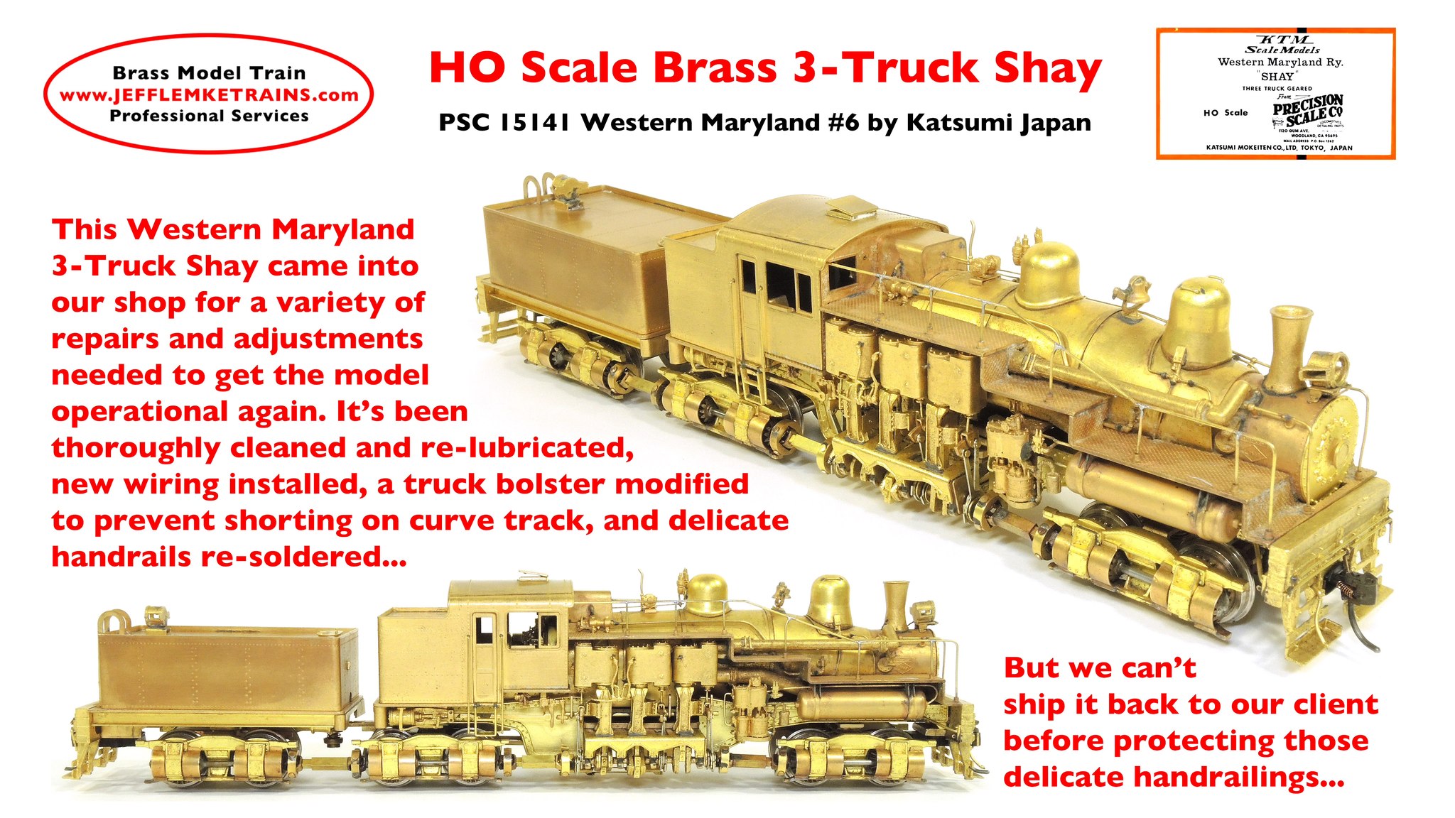 The legend returns! Look for the HO Scale 80-Ton Three-Truck Shay