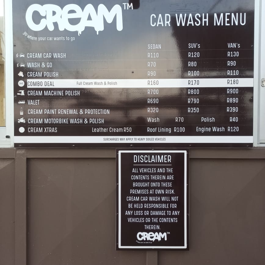Our signage is up ... You... - CREAM Car Wash Three Rivers | Facebook