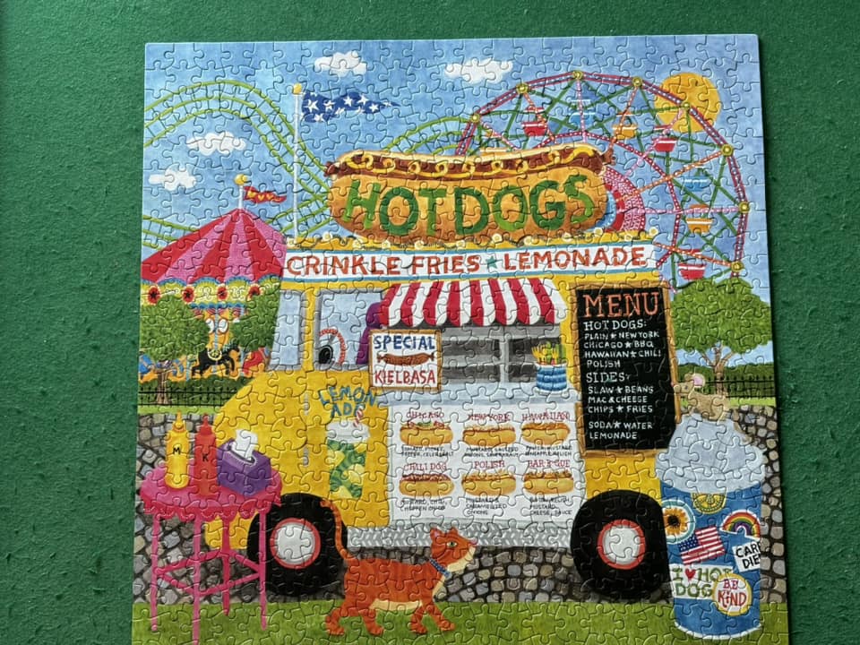 Ceaco Food Trucks – Hot Dog Truck II 500-Piece Jigsaw Puzzle, 24x18 Inches, Made In USA