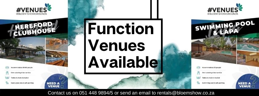 Hashtag Venues at Bloem Showgrounds | Mangaung