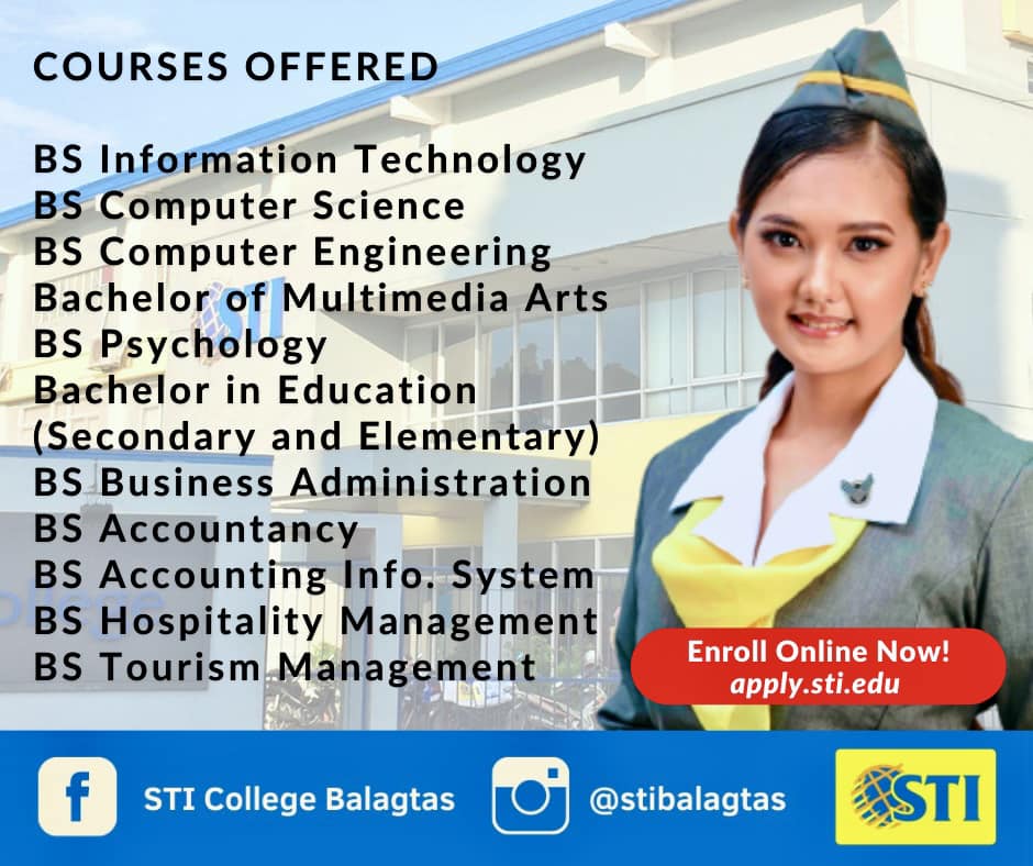STI - 𝐁𝐄 𝐅𝐔𝐓𝐔𝐑𝐄-𝐑𝐄𝐀𝐃𝐘! 𝐁𝐄 𝐒𝐓𝐈! Enrollment is 𝐍𝐎𝐖 𝐎𝐍𝐆𝐎𝐈𝐍𝐆! Enroll 𝐎𝐍𝐋𝐈𝐍𝐄 ...