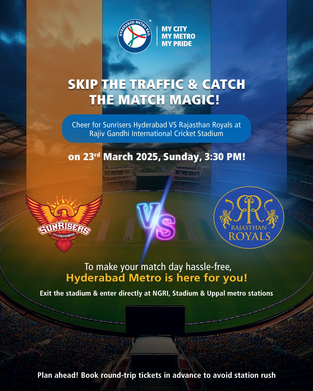 L&T - Skip the traffic, not the action! 🚆⚡ Hop on the Hyderabad Metro ...