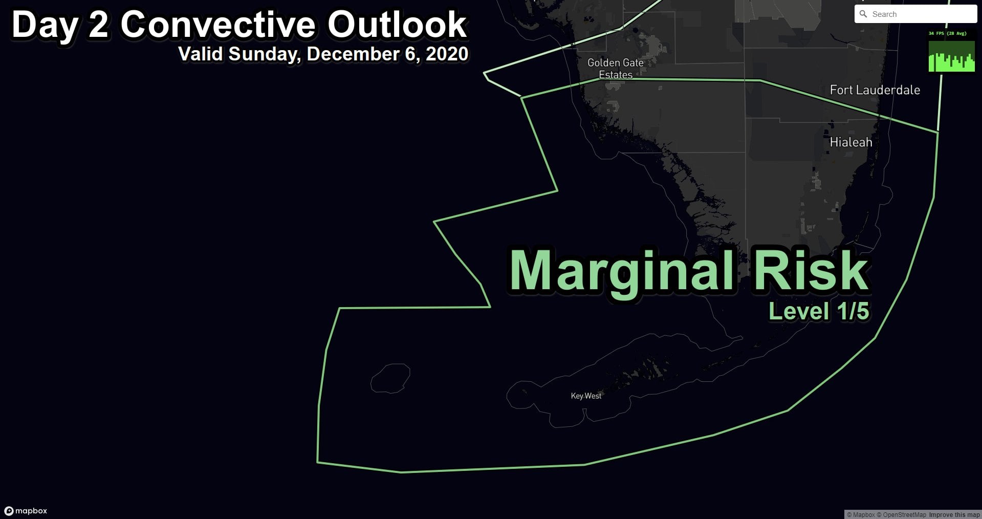 RadarOmega - ⛈️ There is a marginal risk of severe storms...
