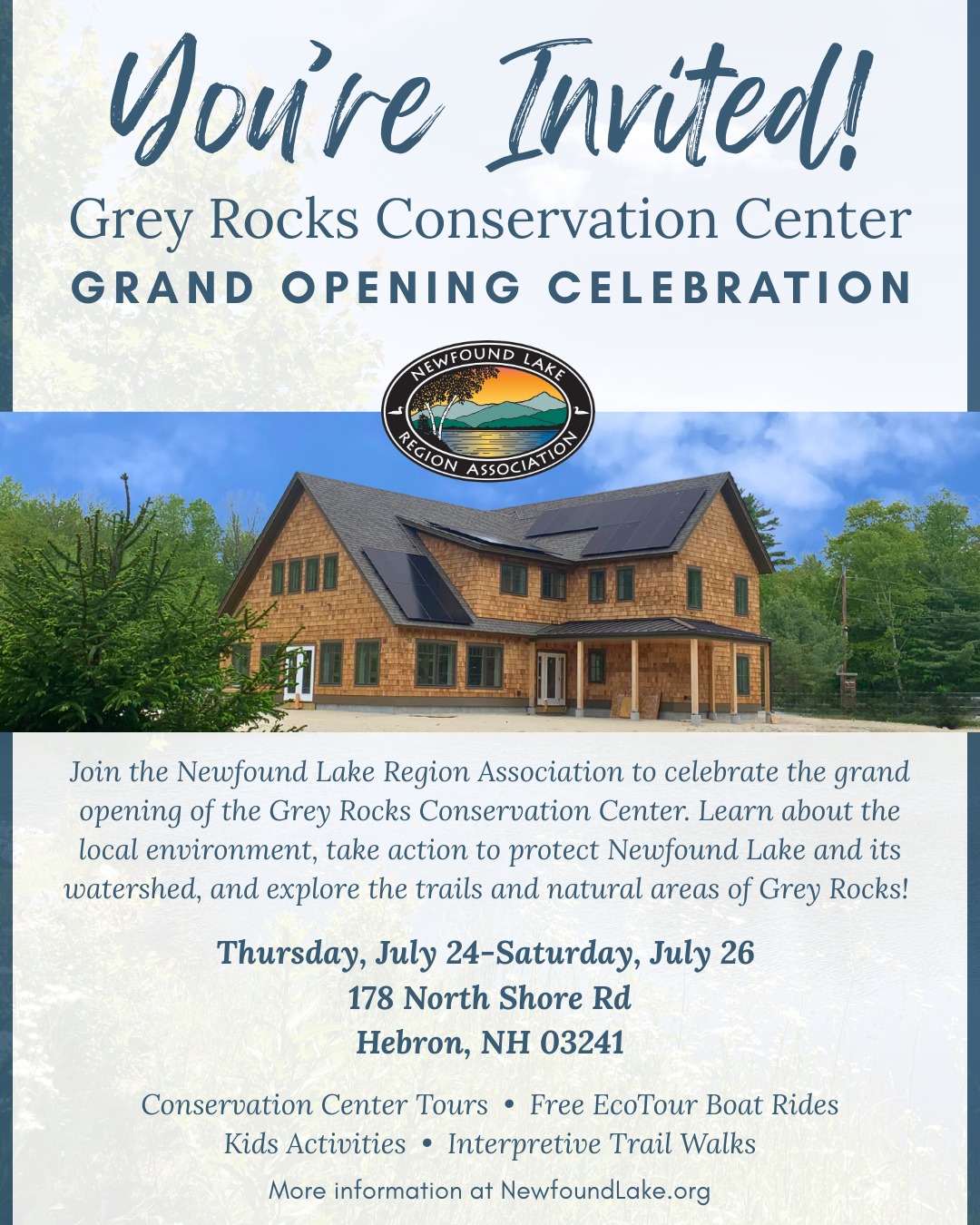 🎉 We’re counting down... - Newfound Lake Region Association | Facebook
