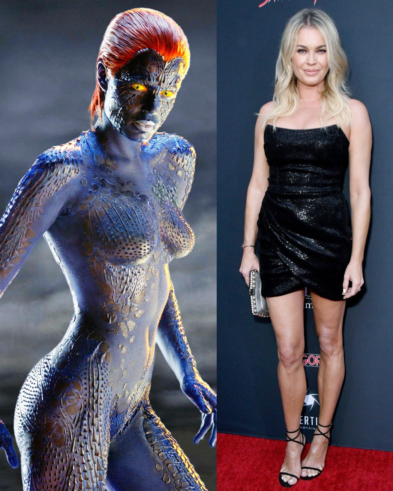Rebecca Romijn played Mystique in the original 2000s X-Men trilogy