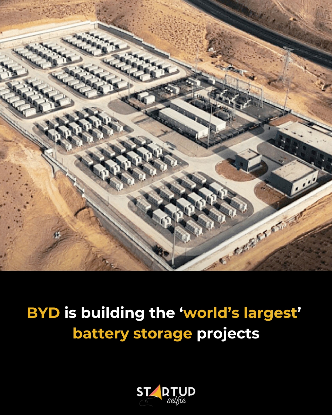 Startup - Chinese energy giant BYD is set to develop a massive 12.5 GWh ...