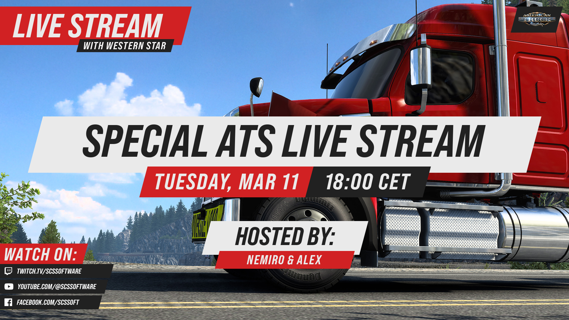 SCS - Join us for a Special SCS Software Live Stream with Western Star ...