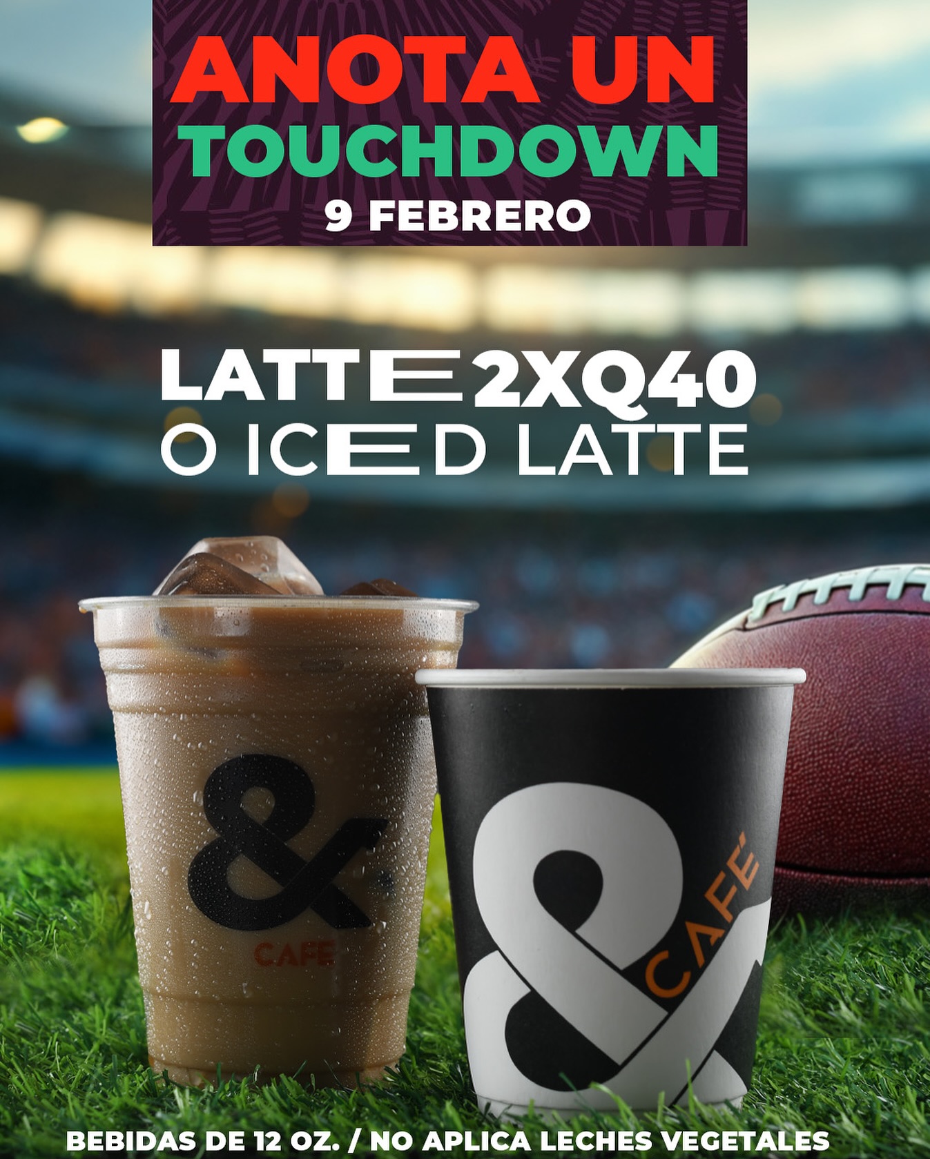 & Cafe - Anota un #touchdown este domingo 9 de febrero, llevándote 2 ...
