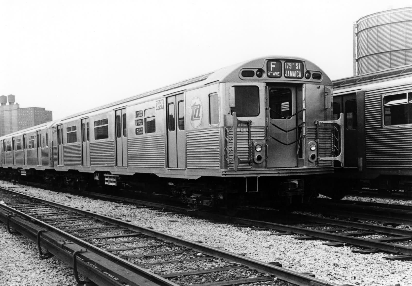 Vintage New York City, NY subway train in 1978