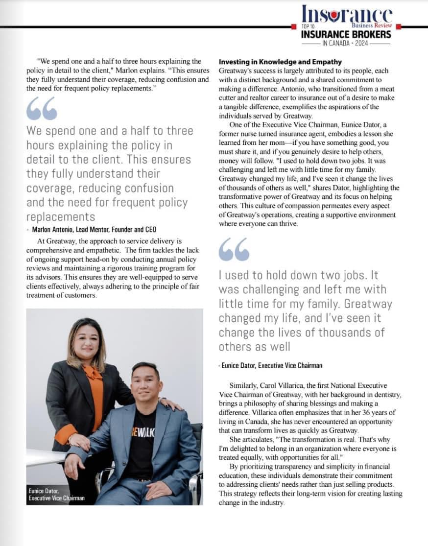Jan and Nolibelle Tejano - Life Insurance Brokers | Winnipeg MB