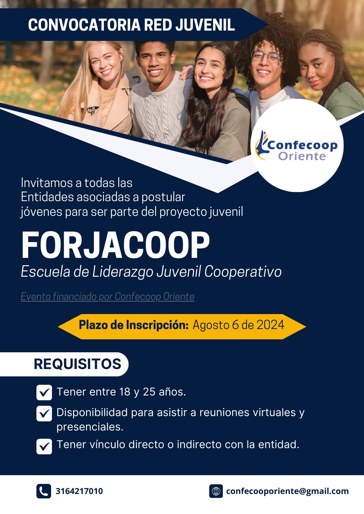 🔊 #Convocatoria Red Juvenil - Escuela... - Confecoop Oriente | Facebook