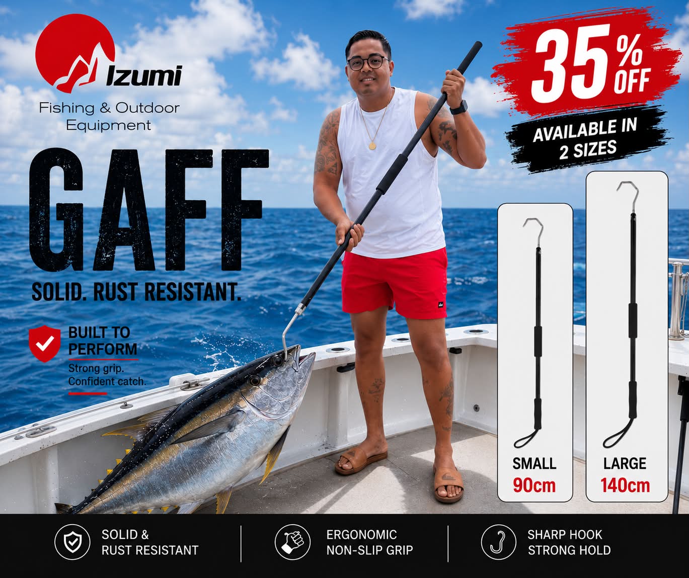 8ft.fish gaffing pole Cyfie Telescopic Fishing Gaff Flounder Gig, Stainless Steel Fishing Hunting Harpoon with Spear Hook Barbed, Heavy Duty Frog Flounder Gig for Ice Fishing Saltwater Sea (4.8ft Long with 3-Prong) and extremely durable gaff that is easy to maneuver Medium Stainless Fish Gig and