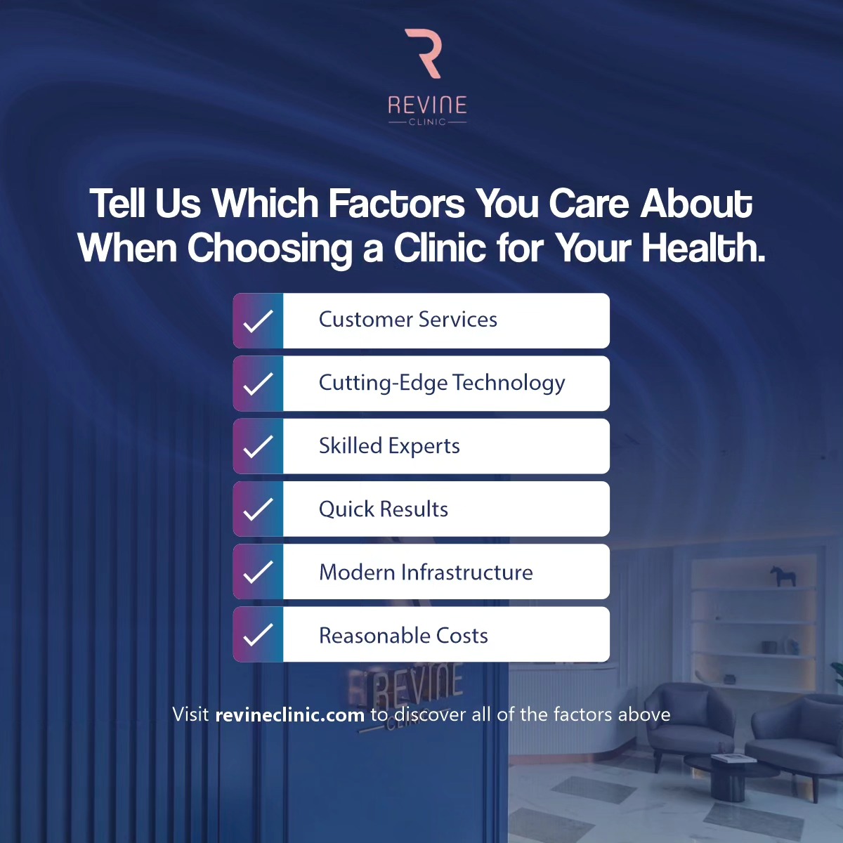 Revine Clinic - The reasons to choose Revine Clinic! 🥰...
