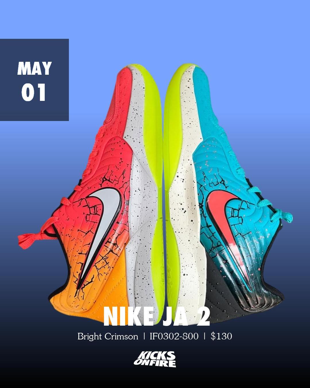 Too much flavor. 🥤 The Nike Ja 3 “Kool-Aid” drops online and in