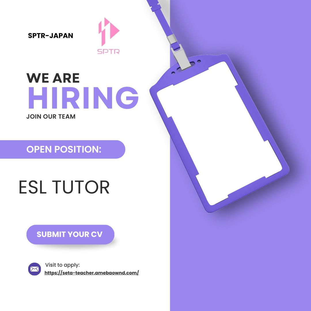 SPTR- Japan - 🌟 Join Our Team of ESL Trainers! 🌟 We're... | Facebook