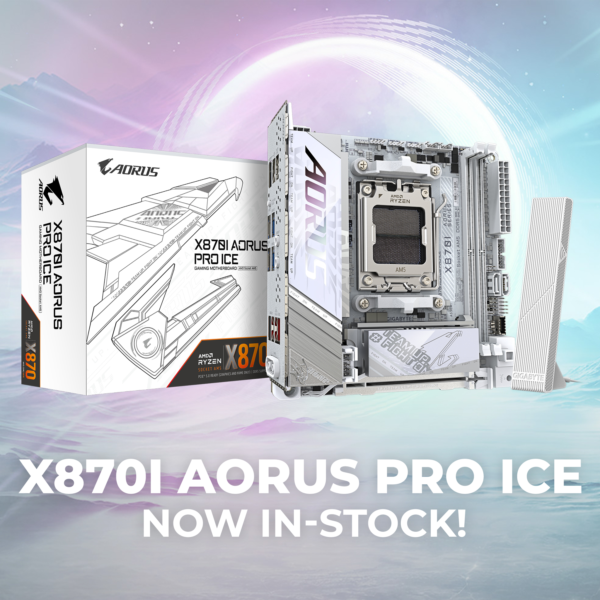 The Gigabyte X870I AORUS PRO ICE has just landed — the perfect 