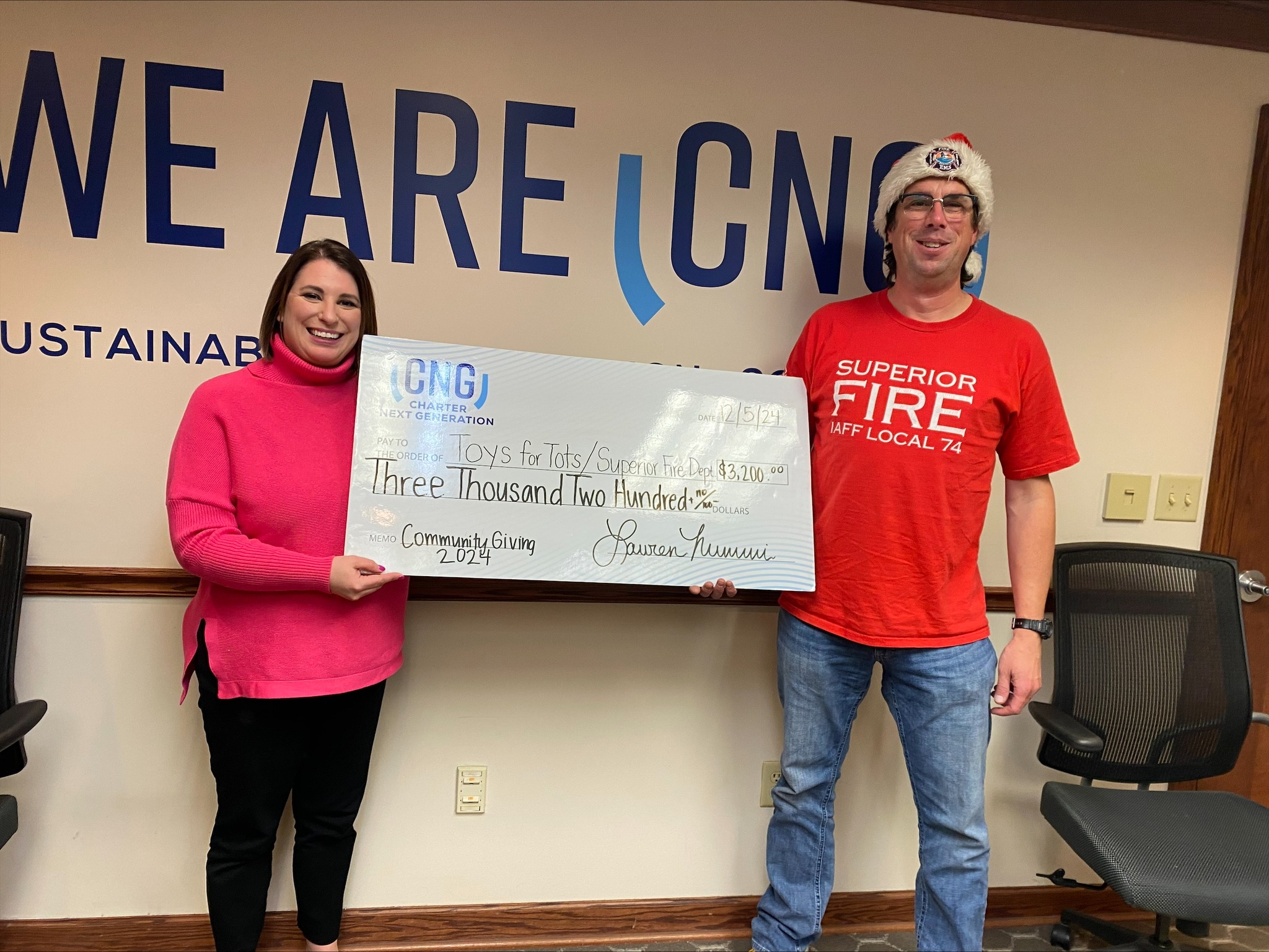Superior - A heartfelt thank you to Chartner Next Generation for their ...