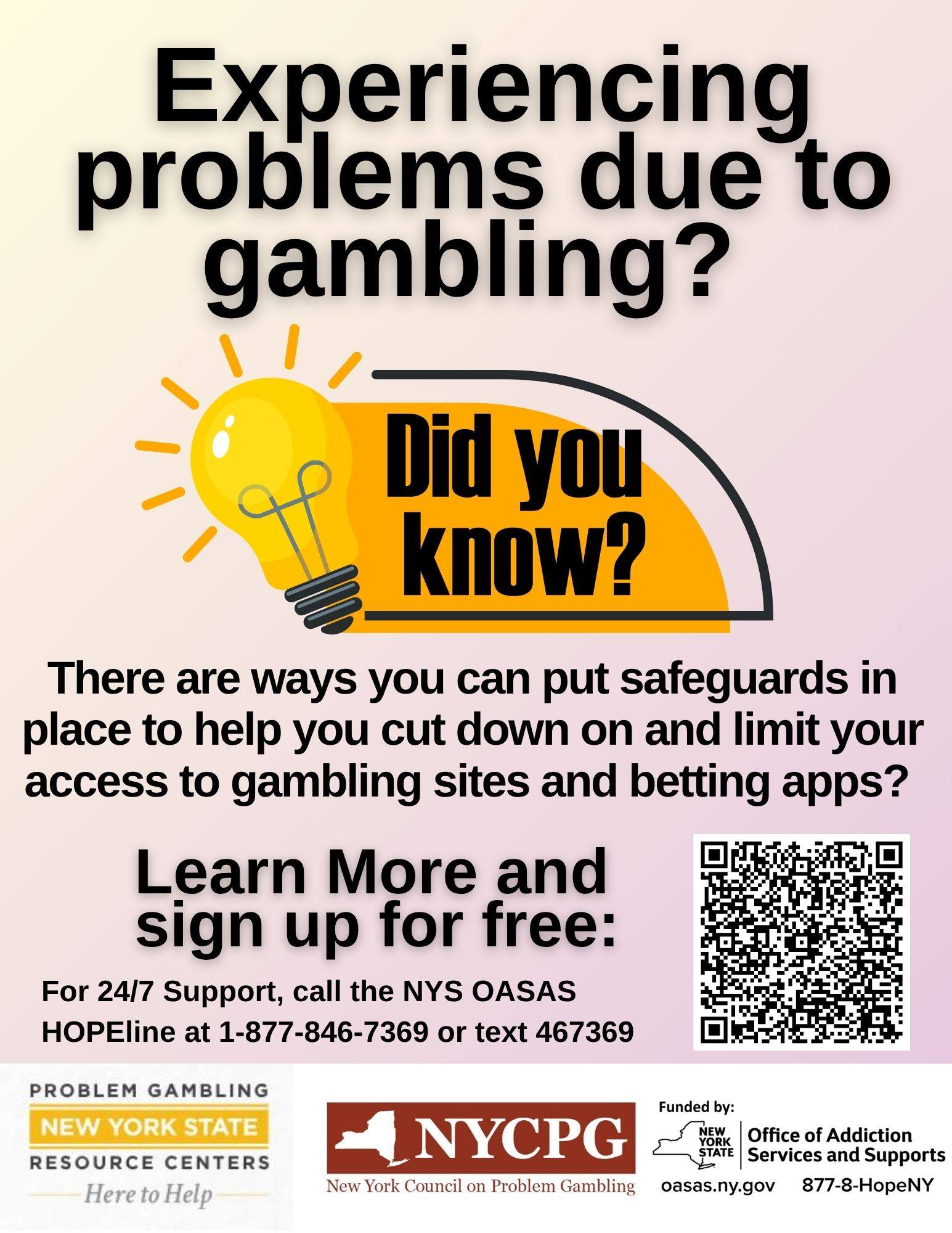 NYC Problem Gambling Resource Center