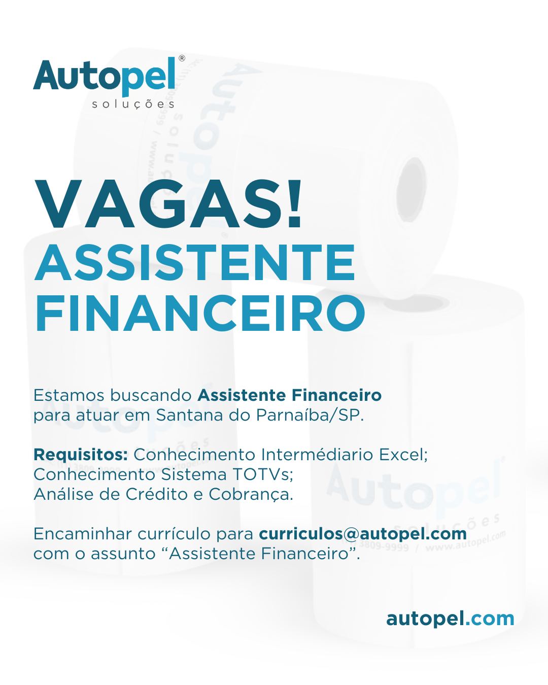 Autopel - Junte-se à nossa equipe! A Autopel, referência em soluções ...