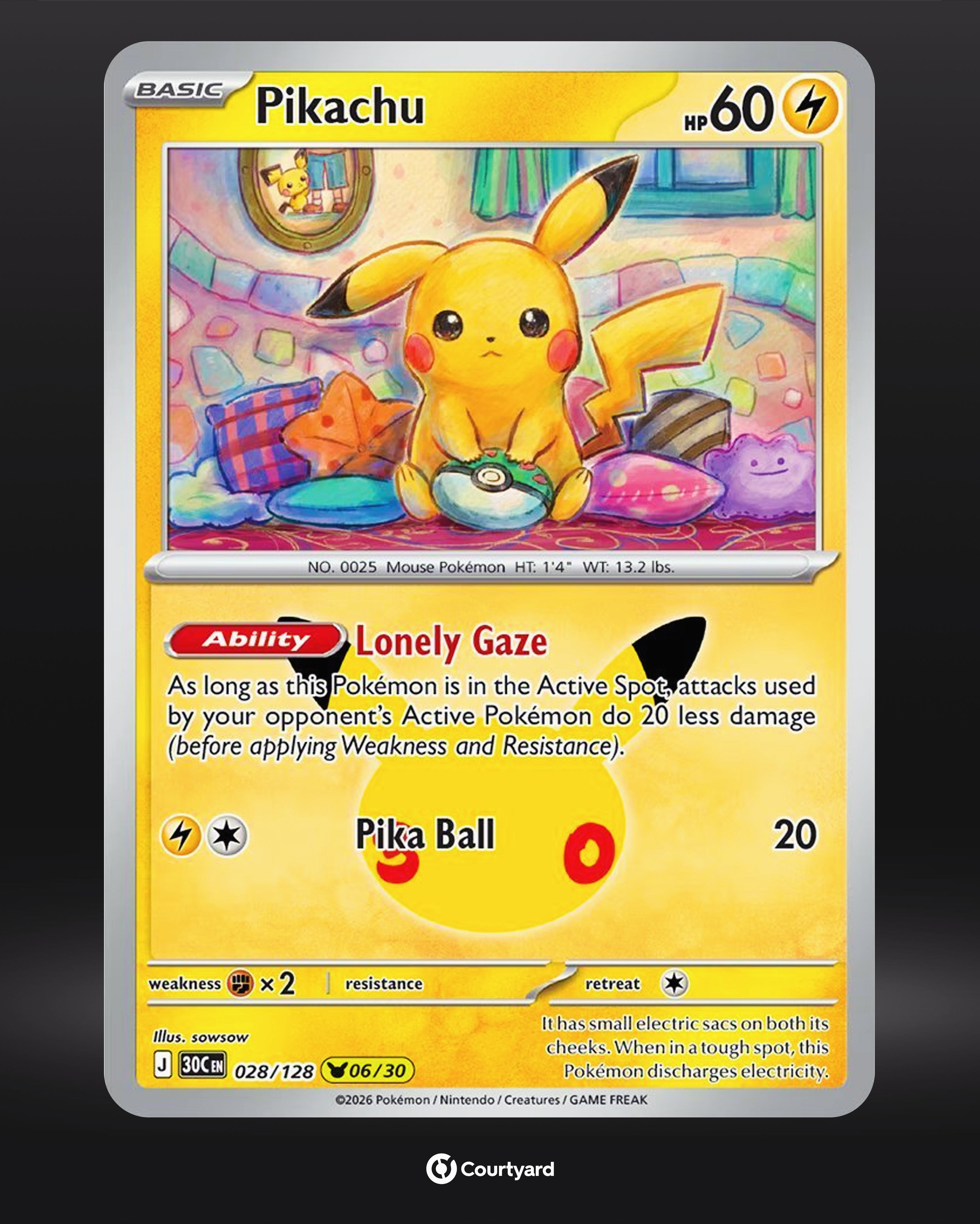 Pikachu 30th anniversary card lineup revealed