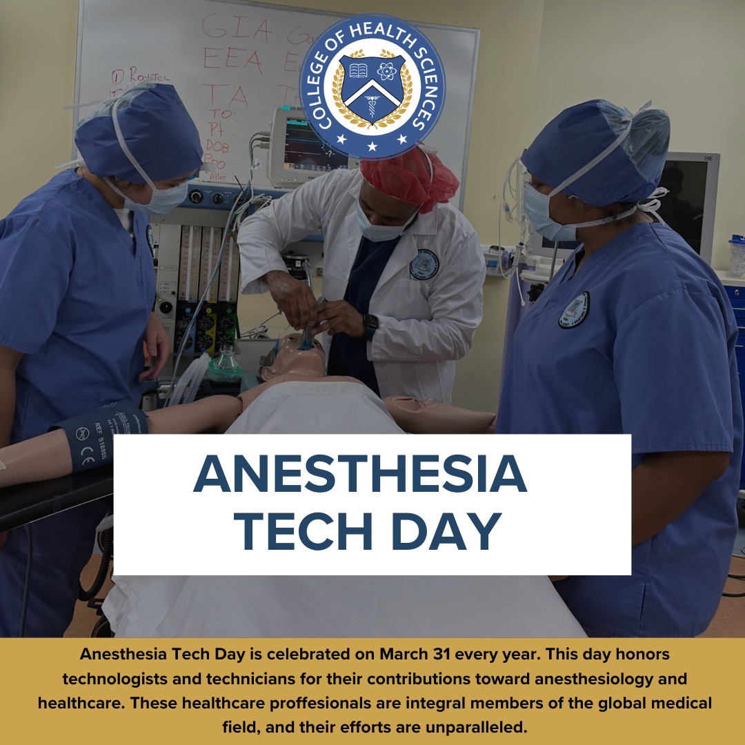 AIMS Education - College of Health Sciences - Happy Anesthesia Tech Day ...