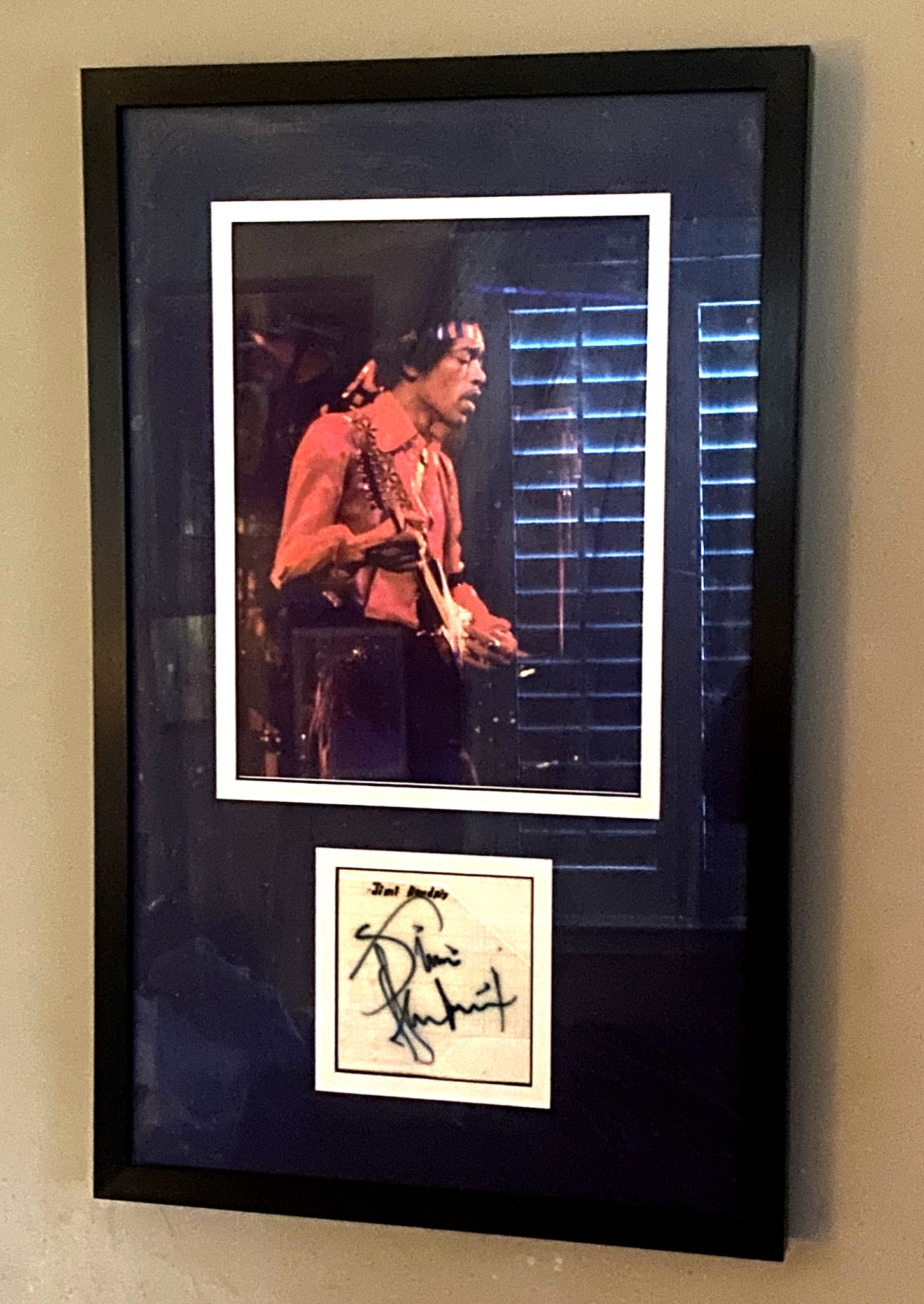 Jimi Hendrix's Band of Gypsys album and a rare Fillmore East handbill