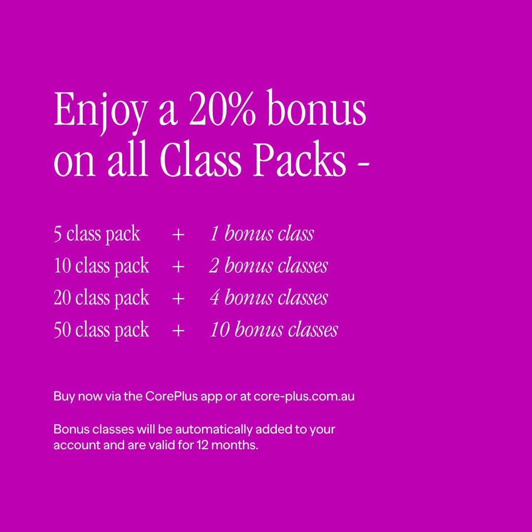 CorePlus - Pop quiz time! What's better than scoring a Class Pack? Easy ...