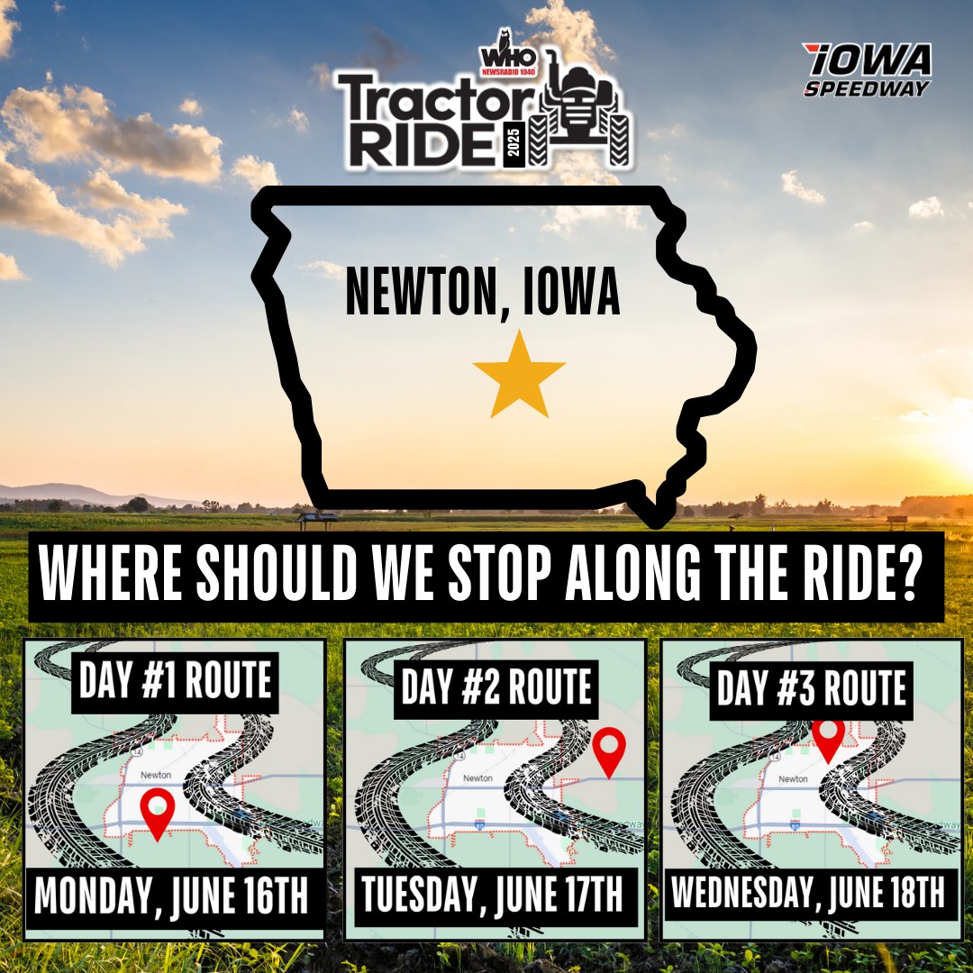 WHO Great Iowa Tractor Ride - We want to hear from you on where you'd ...