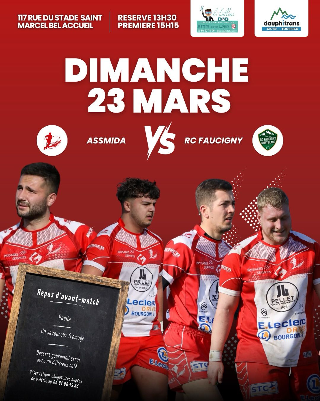 ASSMIDA_Rugby - [SENIORS] ASSMIDA - RC FAUCIGNY ! 💥... | Facebook