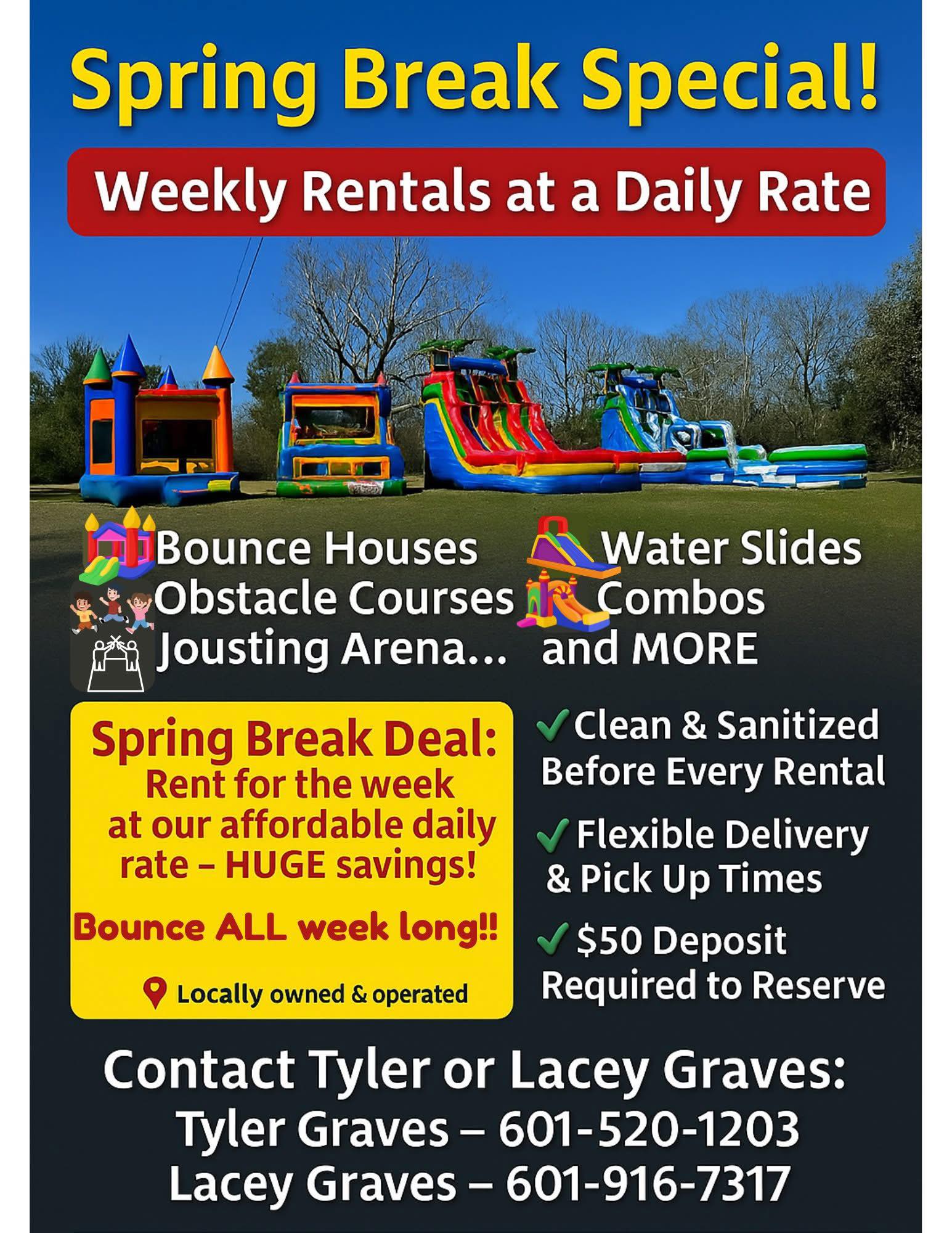 Triple B Inflatables LLC | Deliver today and pick up Friday morning ...