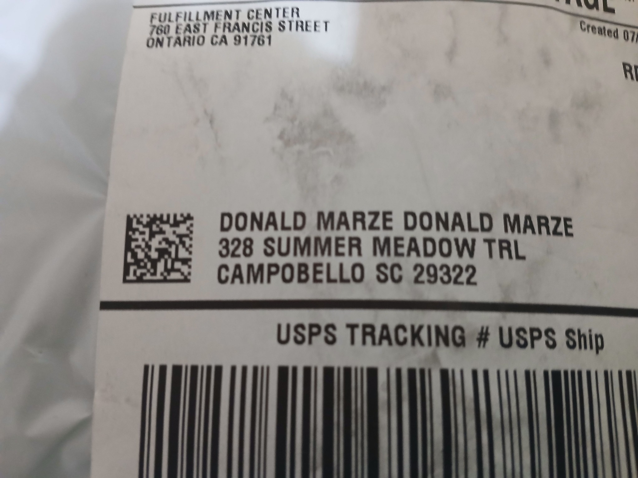 Anyone know Matt Resnick ? He had a package delivered to our house.