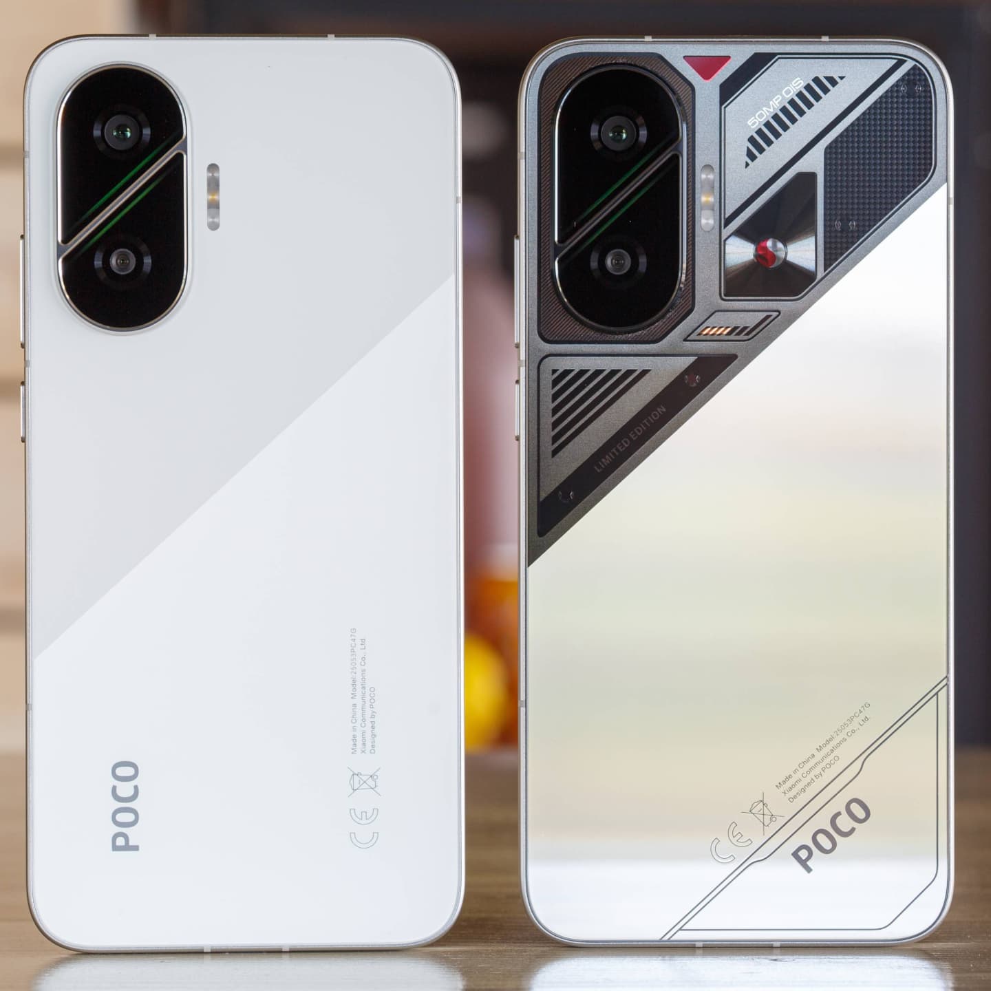 A look the all the colors of the Poco F7 - Black, White, Silver 