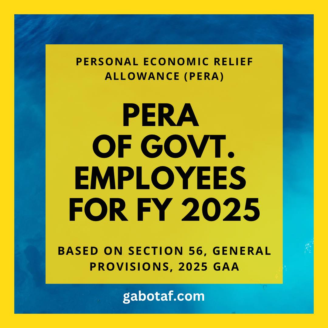 Personnel Economic Relief Allowance (PERA) of Government Officials and ...