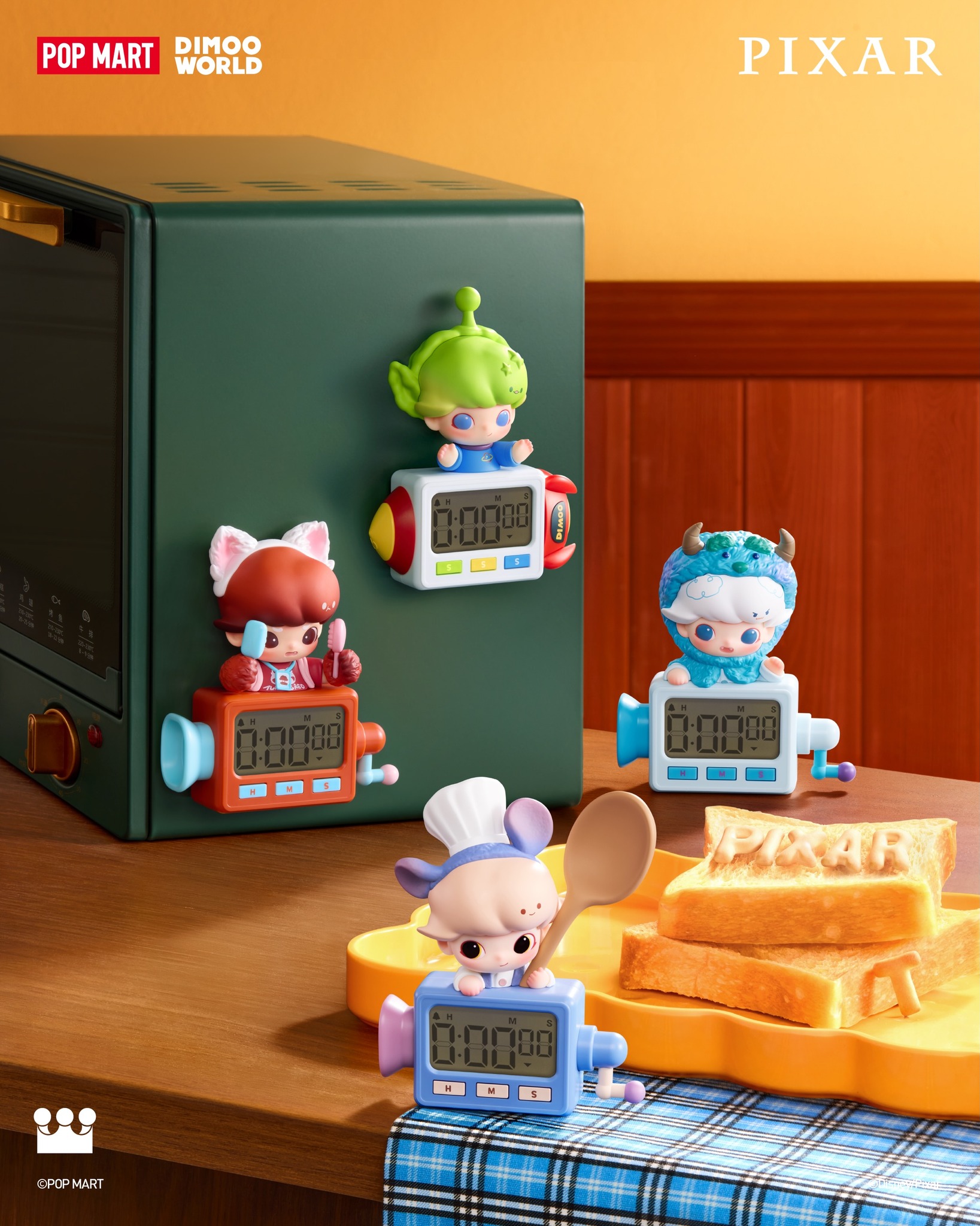 DIMOO WORLD × PIXAR SERIES-MAGNETIC PHONE HOLDER BLIND BOX/TV