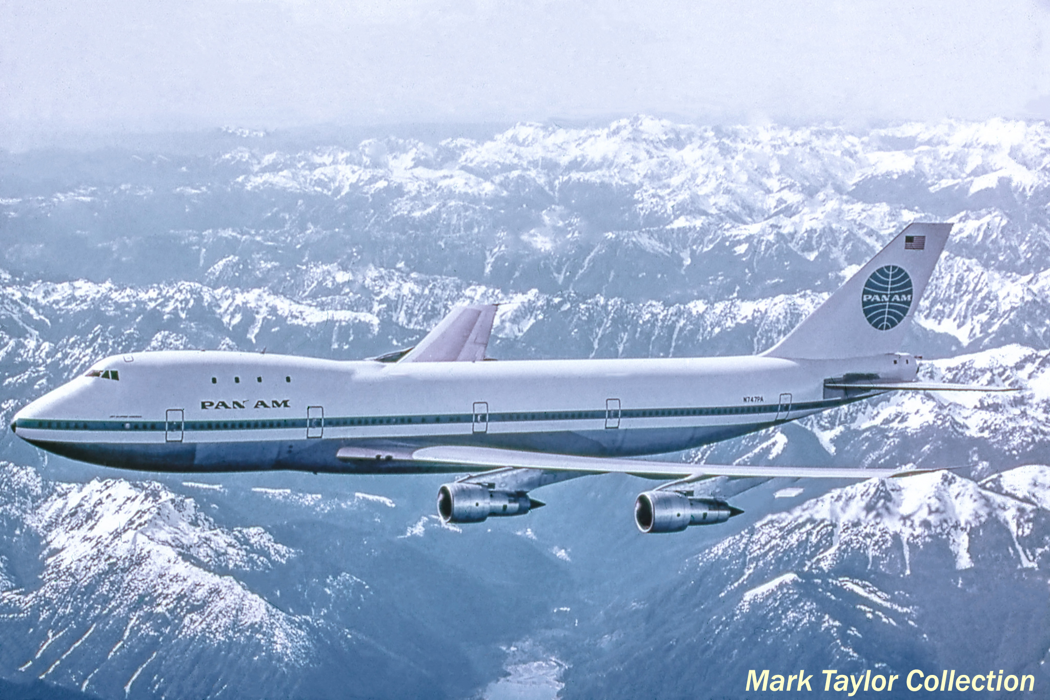 【残り1点】　ボーイング747 アメリカ合衆国モデル San Francisco July 30, 1971- N747PA Pan Am Flight 845 Boeing 747