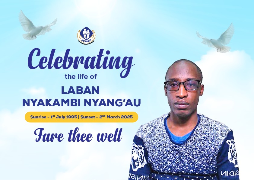 Today, we lay to rest one of our own, Mr. Laban Nyakambi. We lost Laban ...
