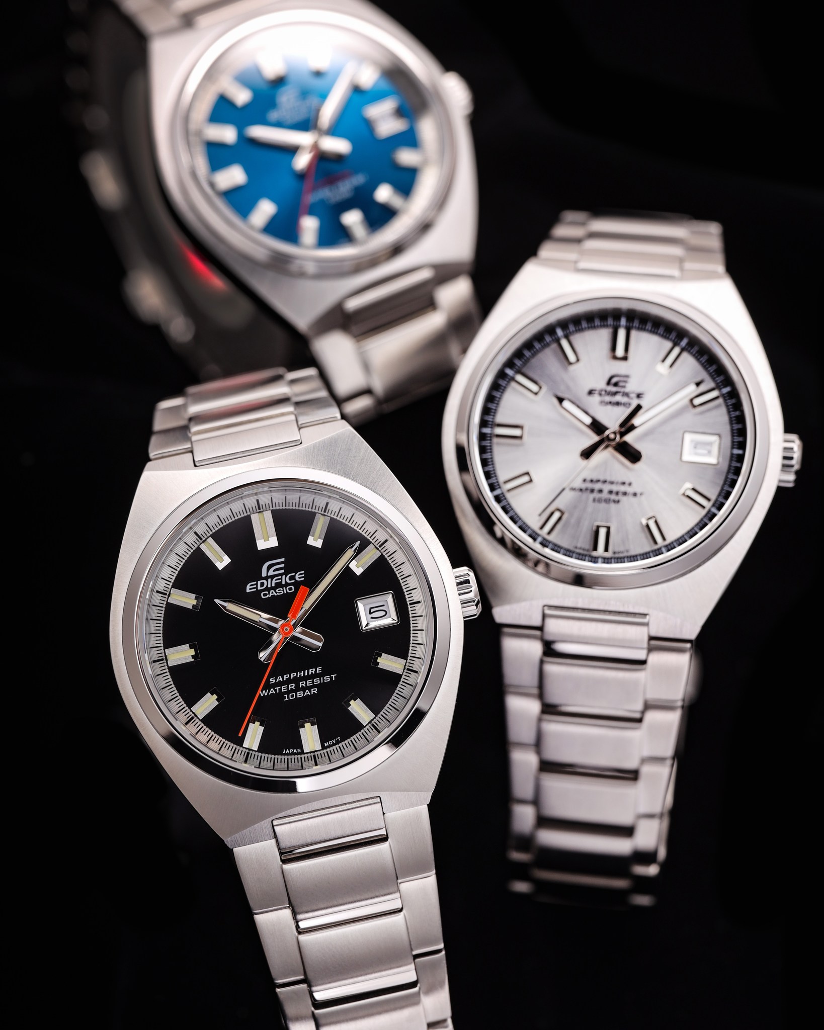 Three timeless styles, one tough choice: Black? EFB-109D-1AV