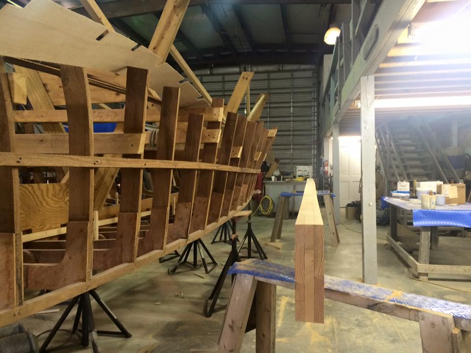 Moores Marine - New engine stringers for a Chris Craft...